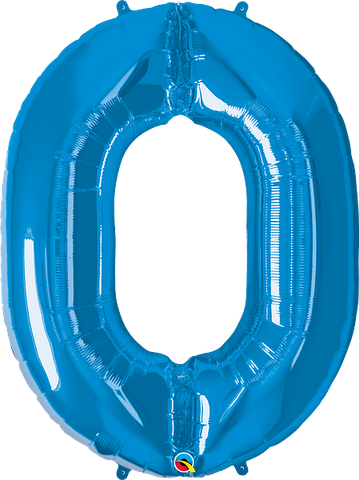 Ballon Microfoil® numéro - Bleu