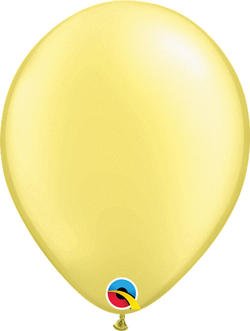 Ballon latex perlé - Jaune pastel