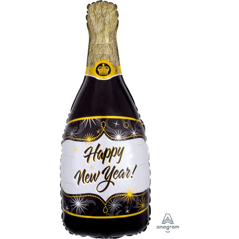 Ballon Mylar - Champagne Happy New Year