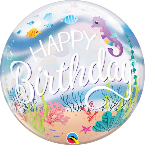Ballon bubble - Happy Birthday océan