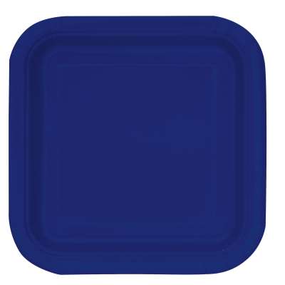 Assiettes en carton - Bleu marine