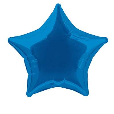 Ballon Microfoil® forme - Étoile bleu