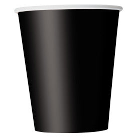 8 verres en carton - Noir