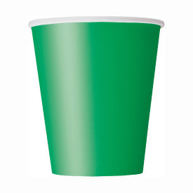 8 verres en carton - Vert émeraude